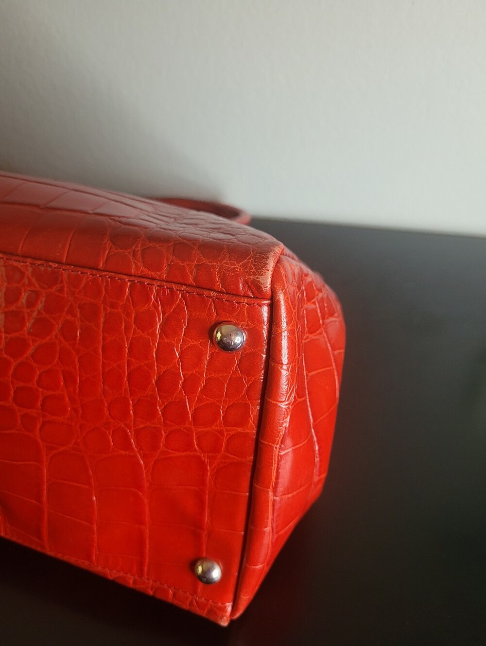 Furla croc shoulder bag - Picture 9 of 16